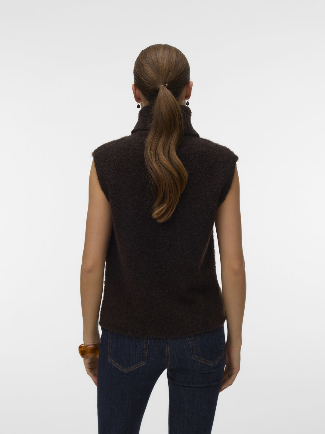 VMEVERLEE SL ROLLNECK VEST, Chocolate Torte 297957 Bild 3