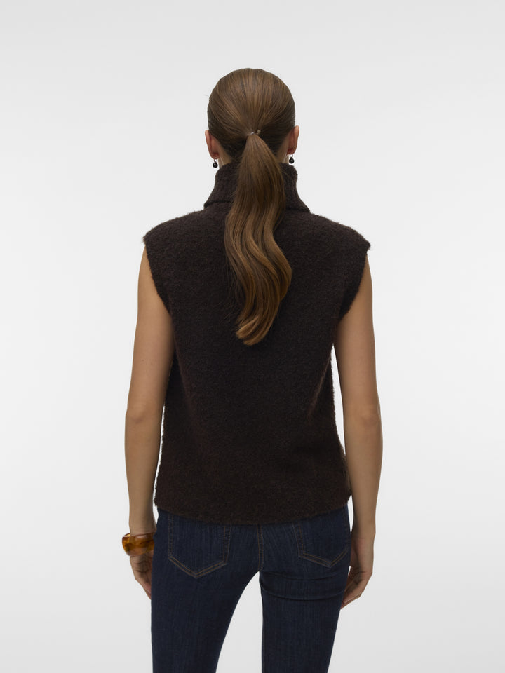 VMEVERLEE SL ROLLNECK VEST, Chocolate Torte 297957 Bild 3