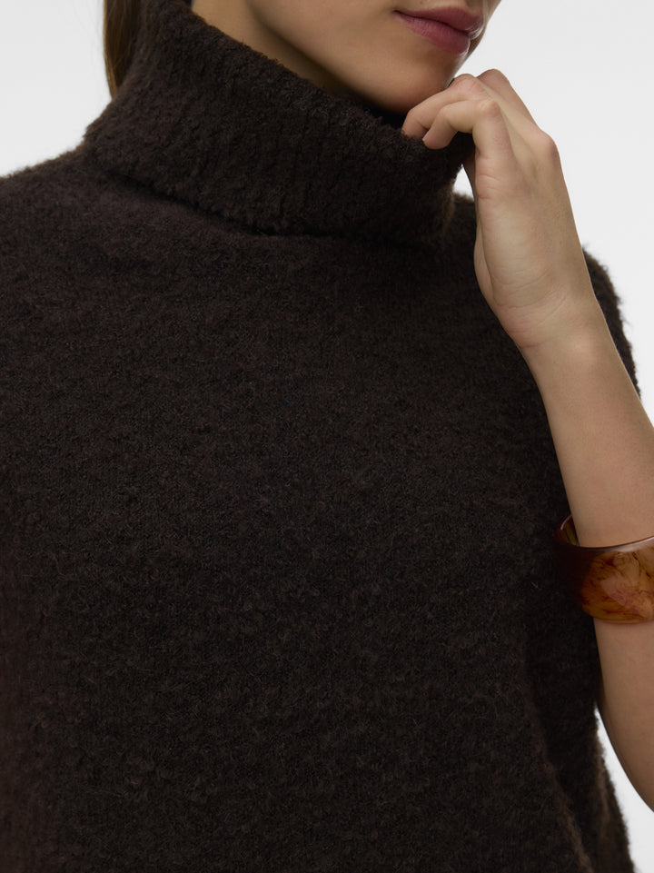 VMEVERLEE SL ROLLNECK VEST, Chocolate Torte 297957 Bild 4
