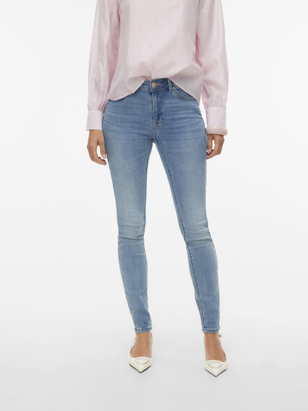 VMFLASH MR SKINNY JEANS LI3322 NOOS, Medium Blue Denim/TINTED 178001001 Bild 8