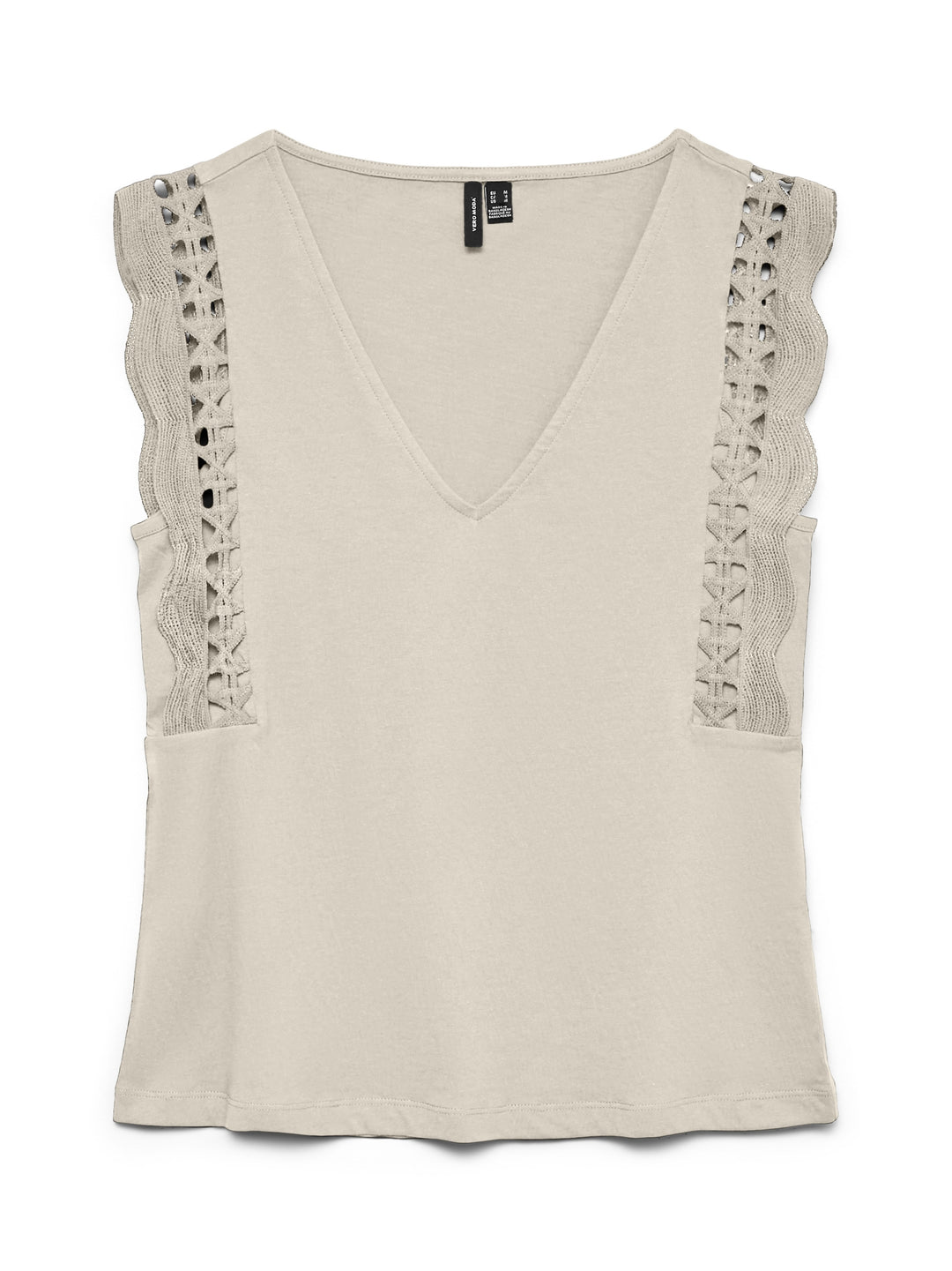 VMGABBY SL V-NECK TOP JRS GA, Birch 222913 Bild 1
