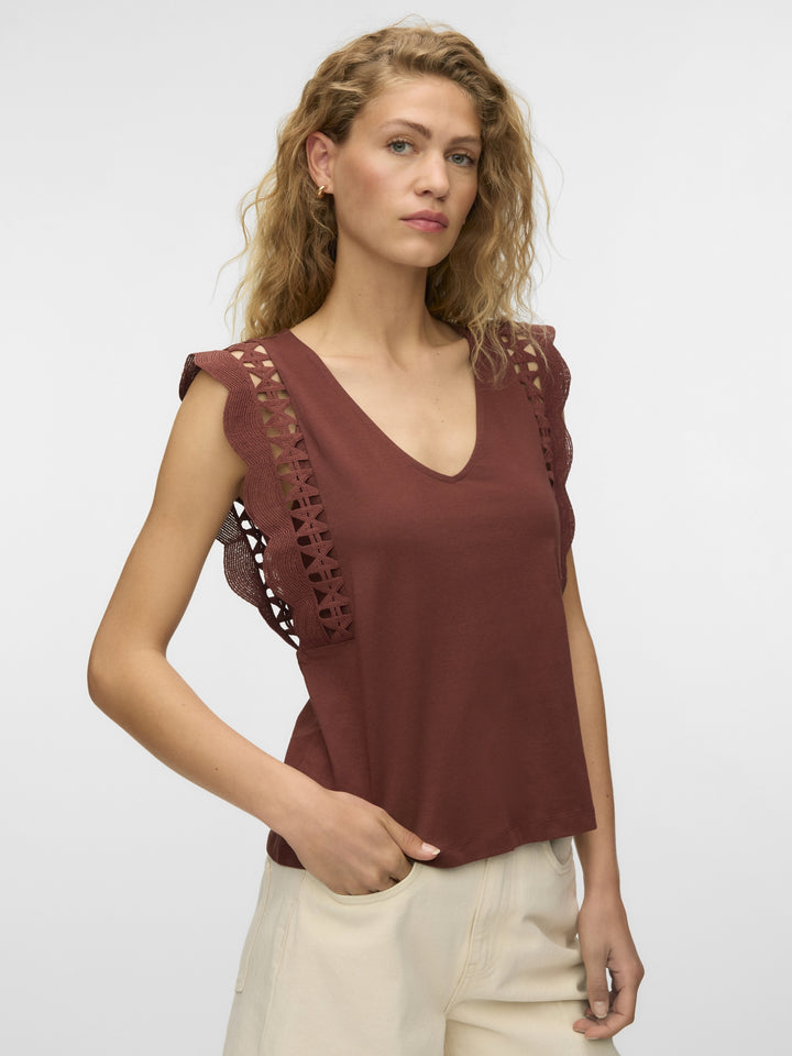 VMGABBY SL V-NECK TOP JRS GA, Andorra 292300 Bild 4
