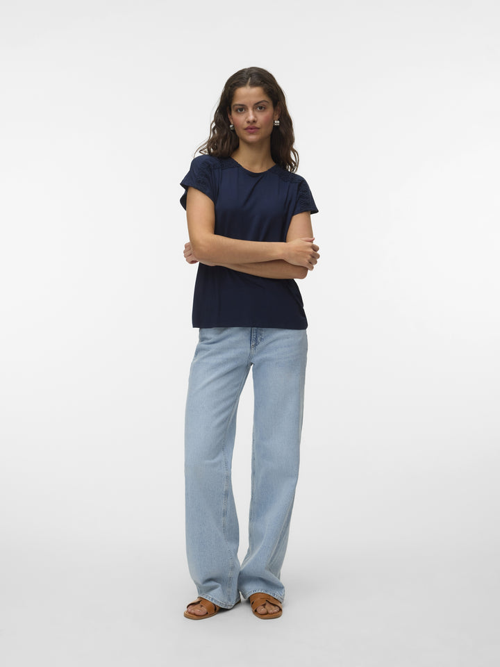 VMGINA SS O-NECK TOP JRS GA, Navy Blazer 188780 Bild 2