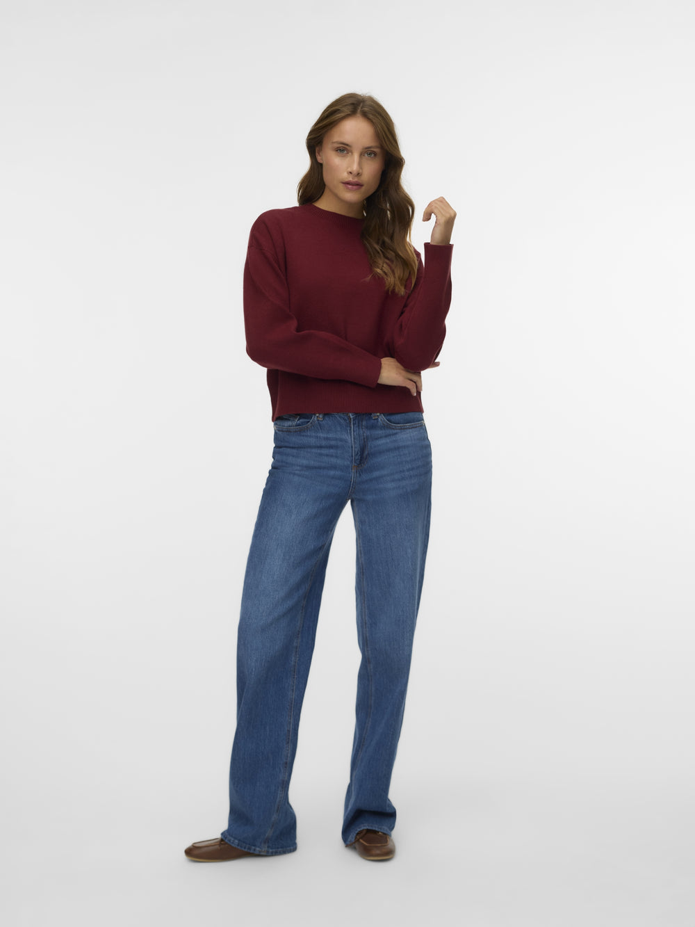 VMGOLD ART LS O-NECK PULLOVER, Syrah 198929 Bild 2