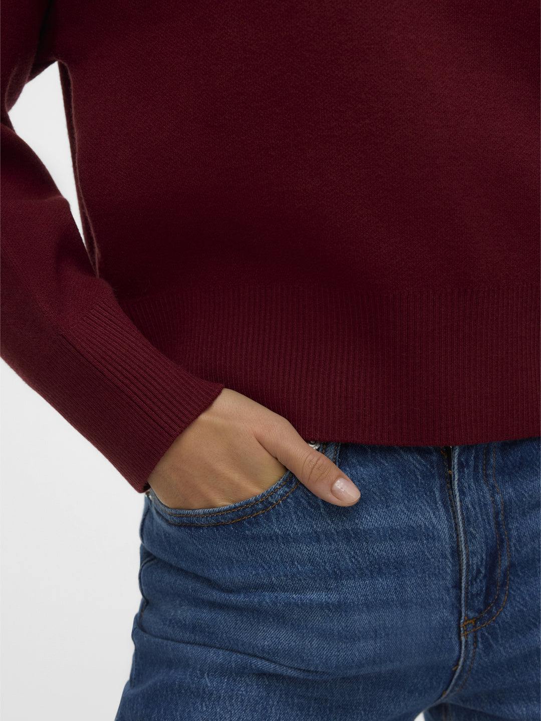 VMGOLD ART LS O-NECK PULLOVER, Syrah 198929 Bild 5