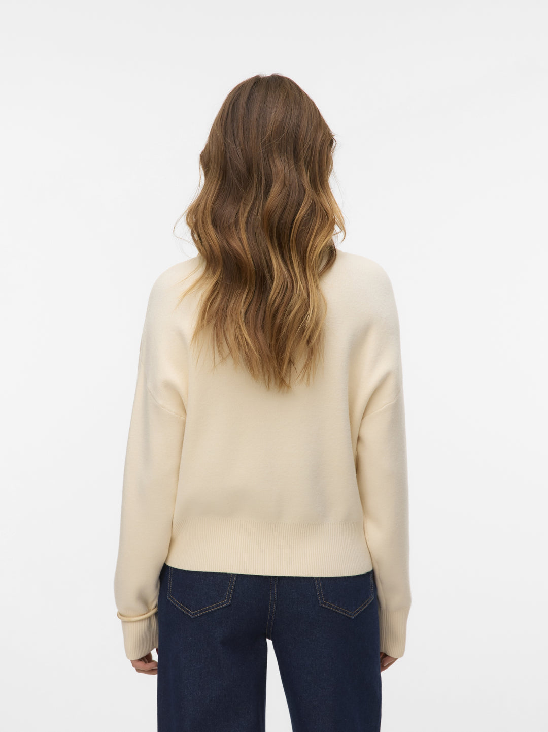 VMGOLD ART LS O-NECK PULLOVER, Birch 222913 Bild 3