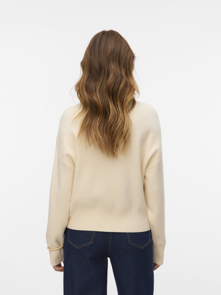 VMGOLD ART LS O-NECK PULLOVER, Birch 222913 Bild 3