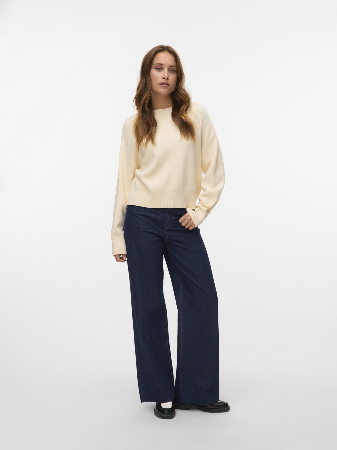 VMGOLD ART LS O-NECK PULLOVER, Birch 222913 Bild 4