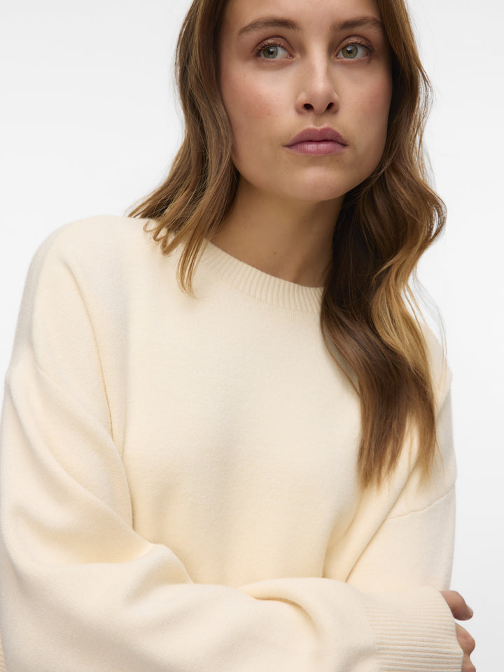 VMGOLD ART LS O-NECK PULLOVER, Birch 222913 Bild 6