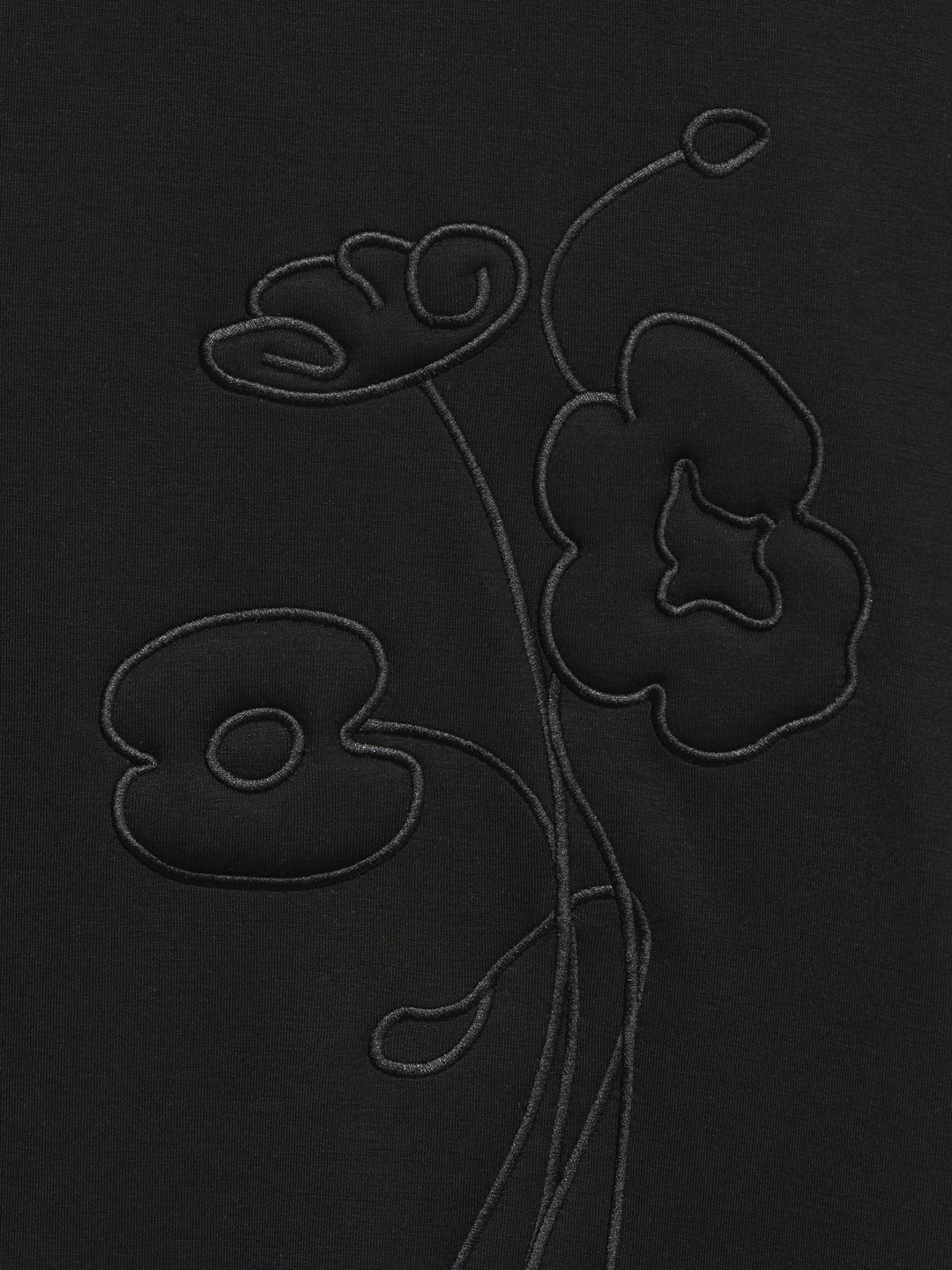 VMHALI SS EMBROIDERY TOP JRS, Black 177868 Bild 2