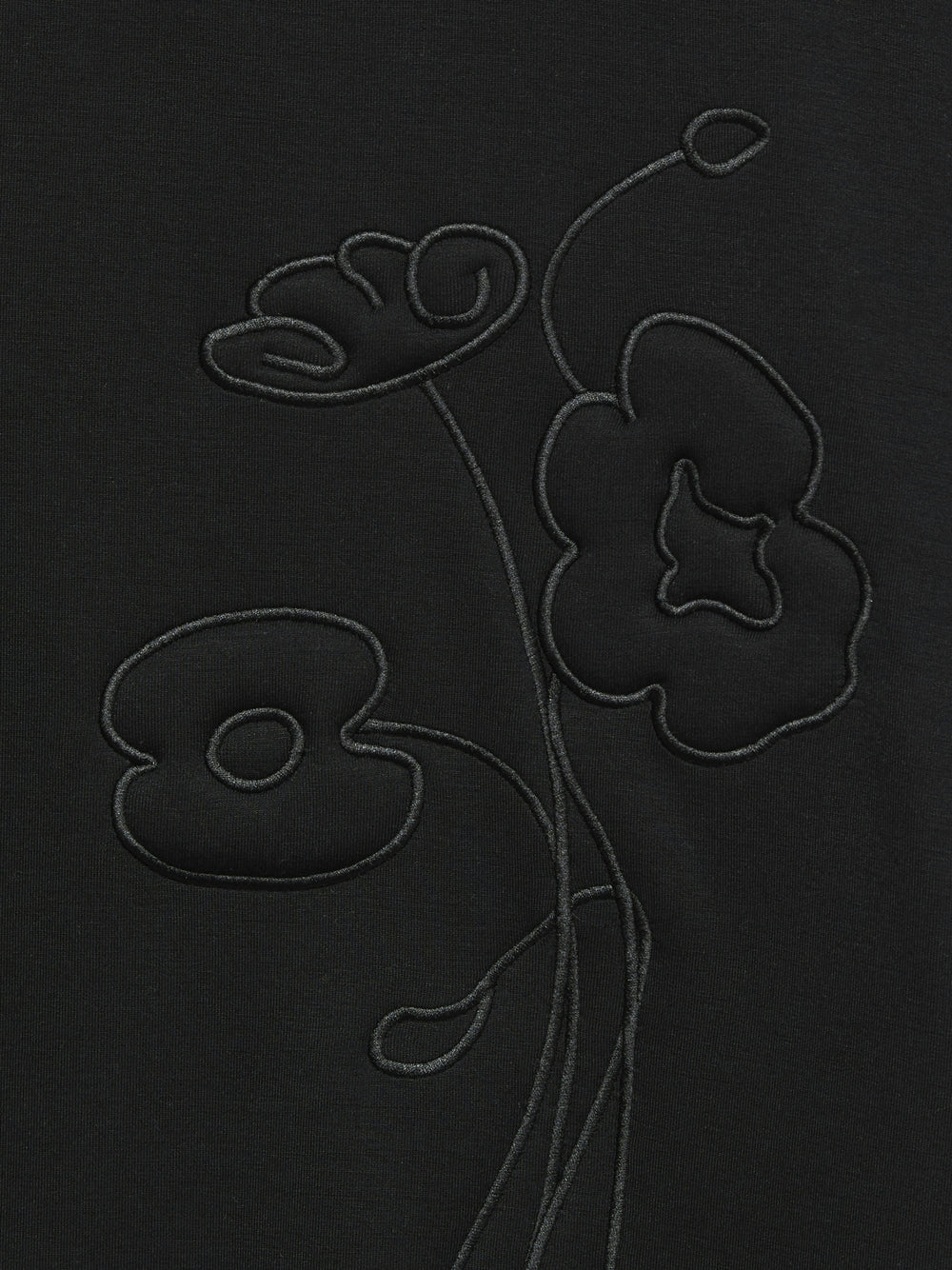 VMHALI SS EMBROIDERY TOP JRS, Black 177868 Bild 2