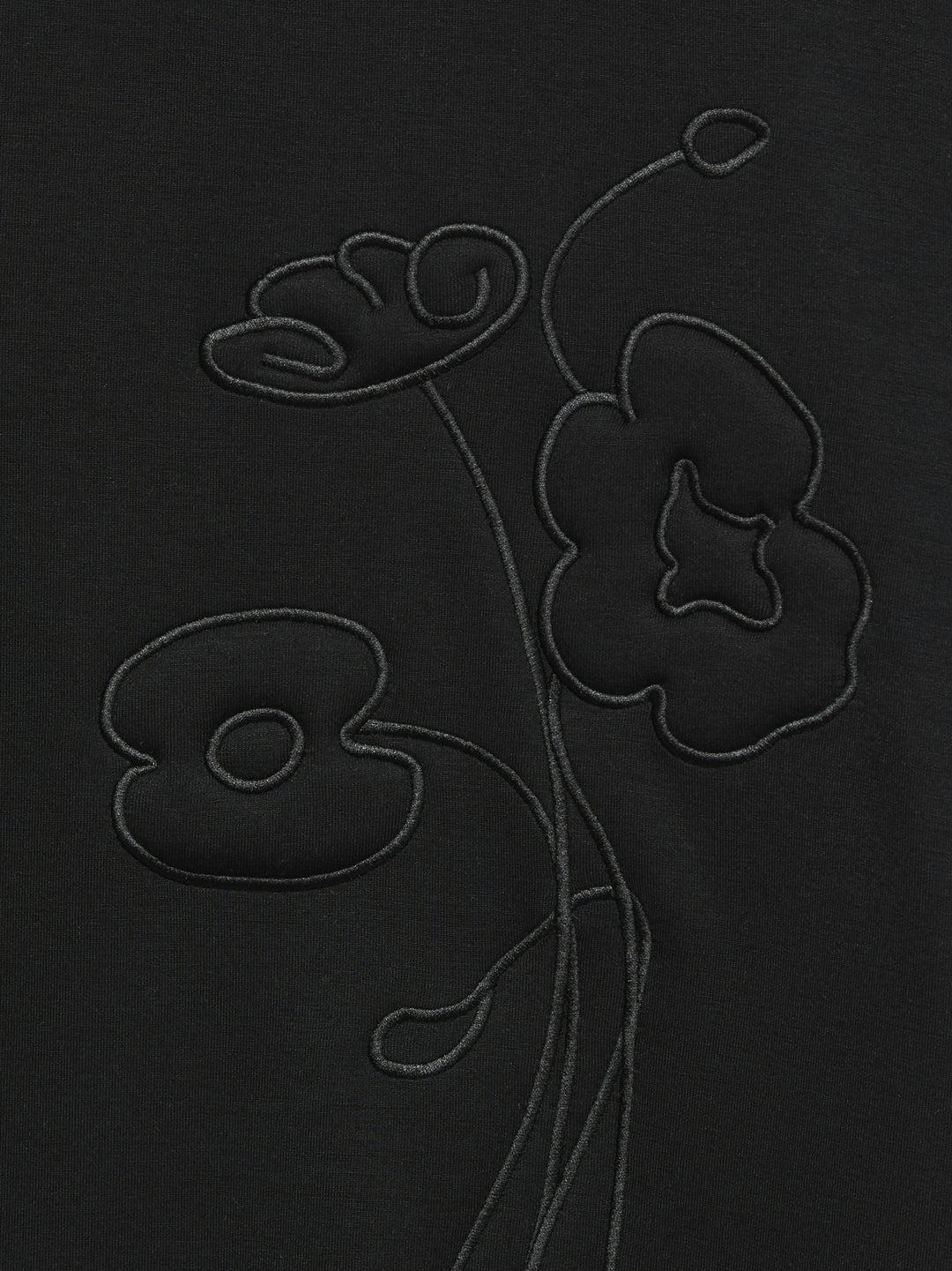 VMHALI SS EMBROIDERY TOP JRS, Black 177868 Bild 2