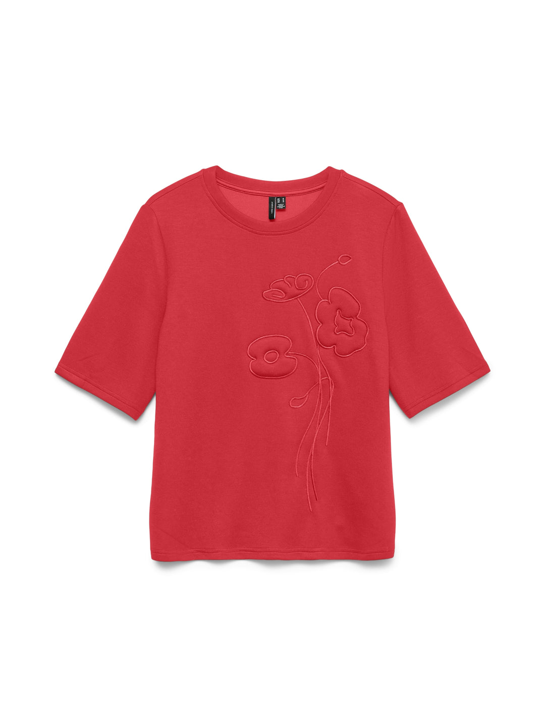 VMHALI SS EMBROIDERY TOP JRS, Poinsettia 305102 Bild 1