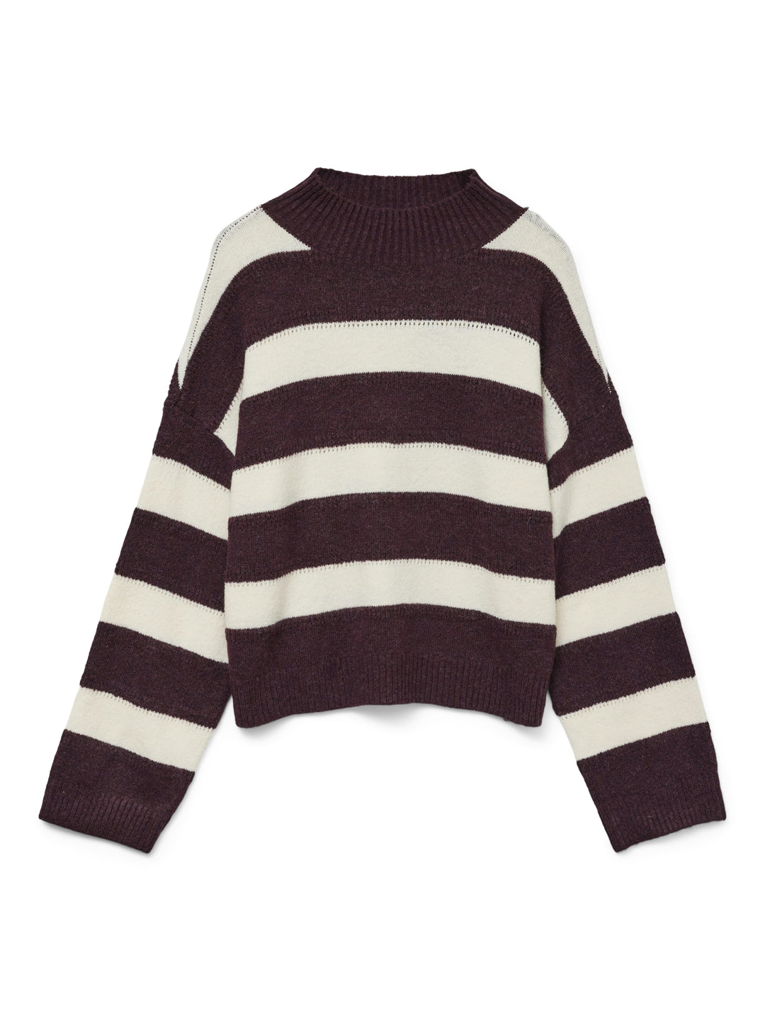 VMINEZ LS HIGHNECK SHORT PULLOVER B, Winetasting/W. BIRCH 186320001 Bild 1