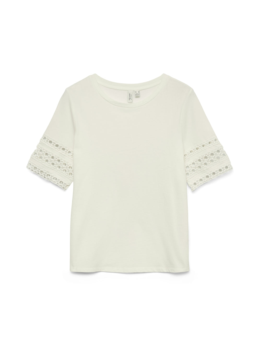 VMIVACY 2/4 O-NECK TOP JRS BTQ, Snow White/SNOW WHITE LACE 175598001 Bild 1