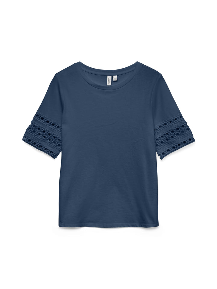 VMIVACY 2/4 O-NECK TOP JRS BTQ, Dark Denim 229916 Bild 1