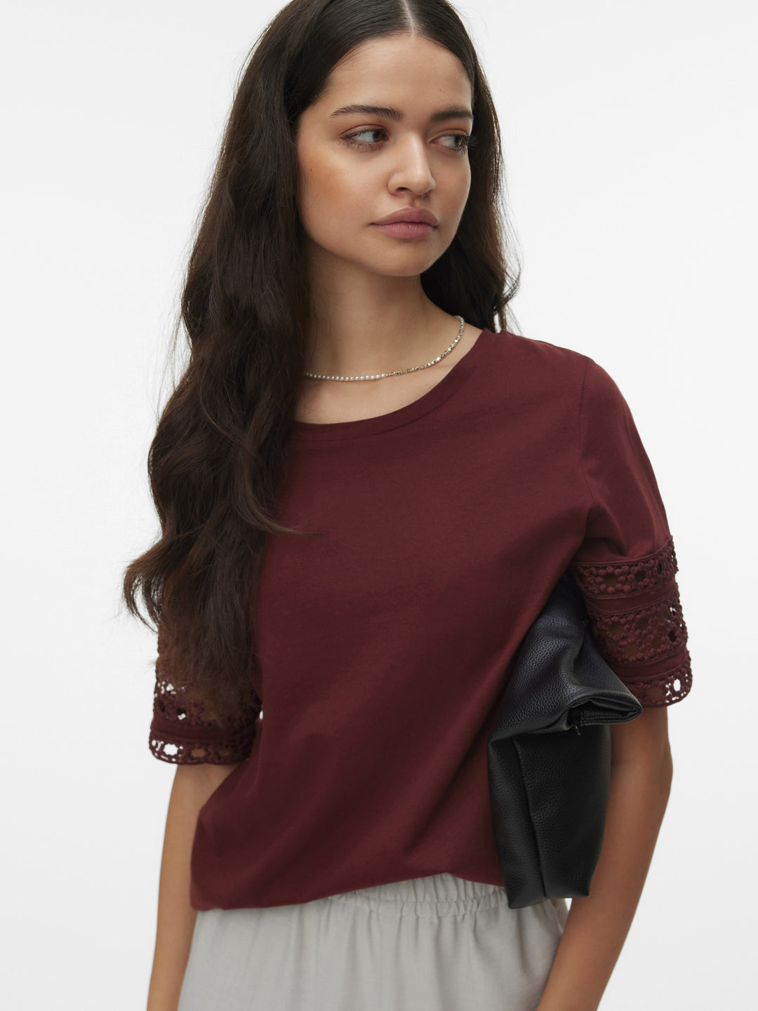 VMIVACY 2/4 O-NECK TOP JRS BTQ, Andorra 292300 Bild 5