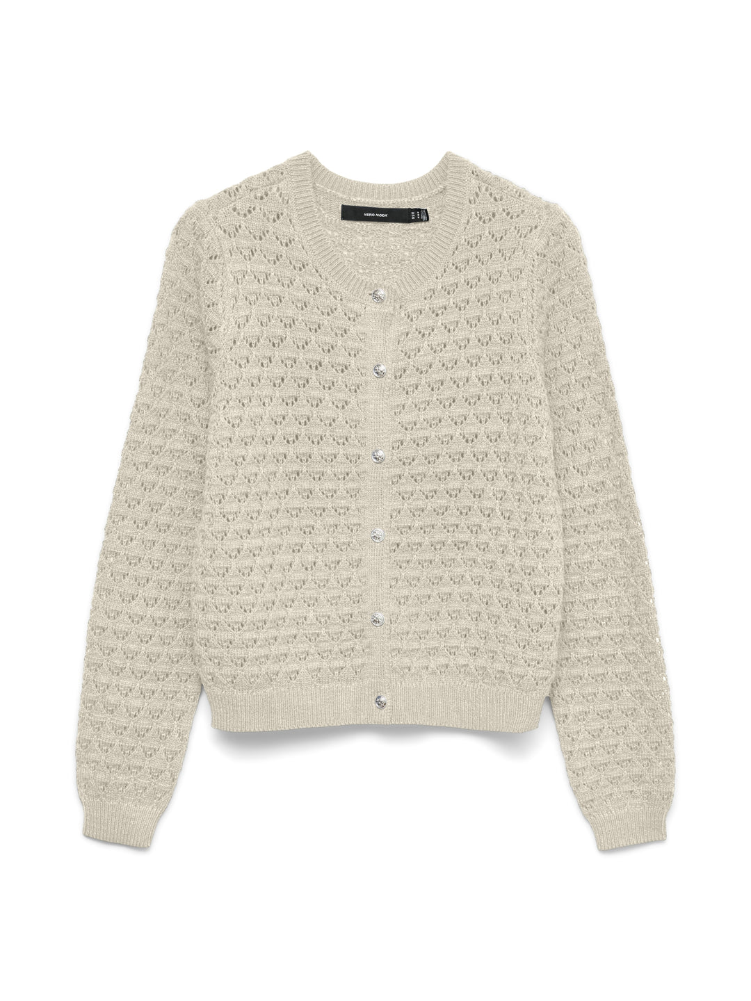 VMJAQUELINE LS O-NECK CARDIGAN BOO, Birch 222913 Bild 1