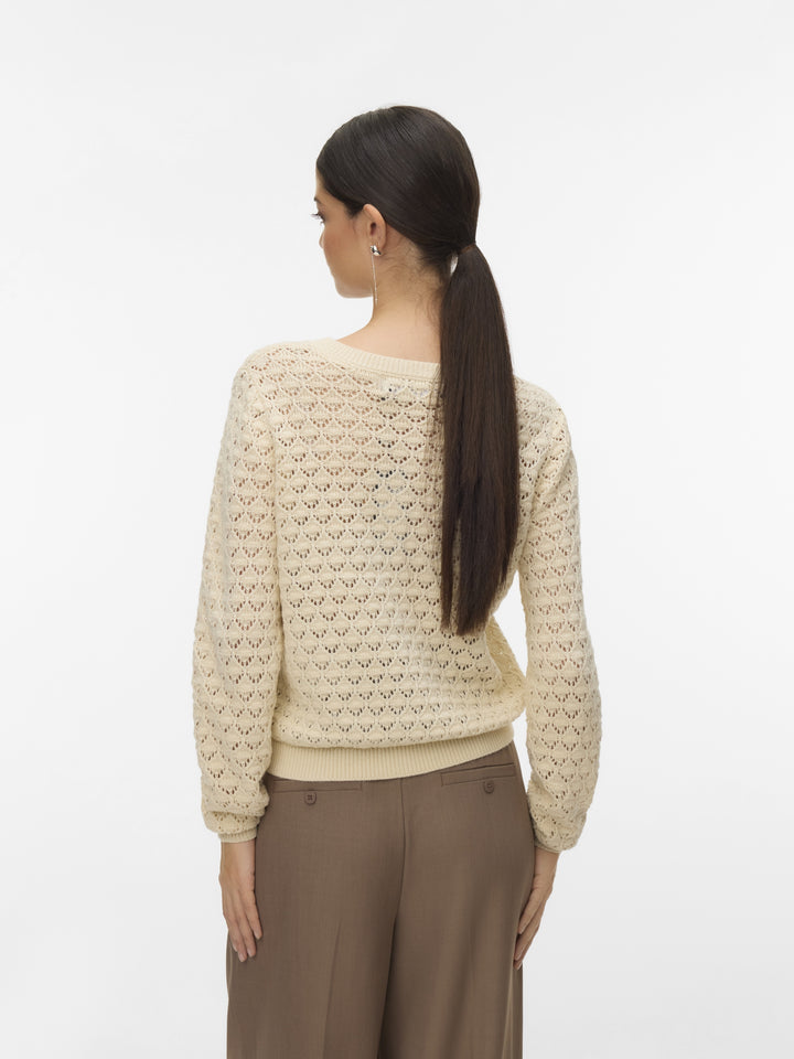 VMJAQUELINE LS O-NECK CARDIGAN BOO, Birch 222913 Bild 3