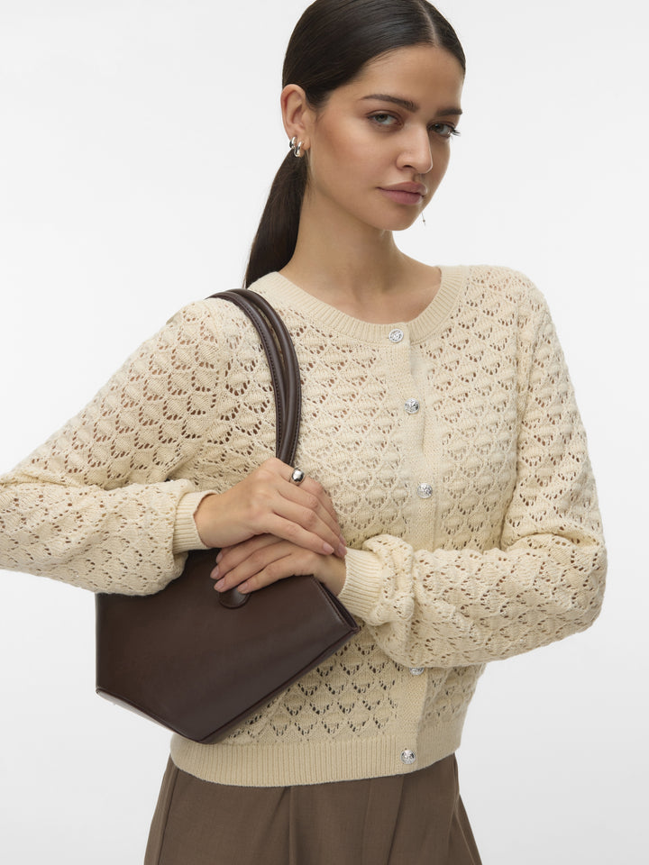 VMJAQUELINE LS O-NECK CARDIGAN BOO, Birch 222913 Bild 4