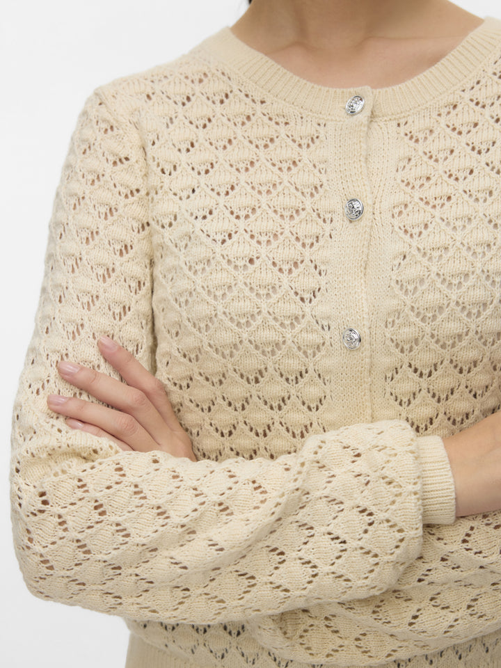 VMJAQUELINE LS O-NECK CARDIGAN BOO, Birch 222913 Bild 5