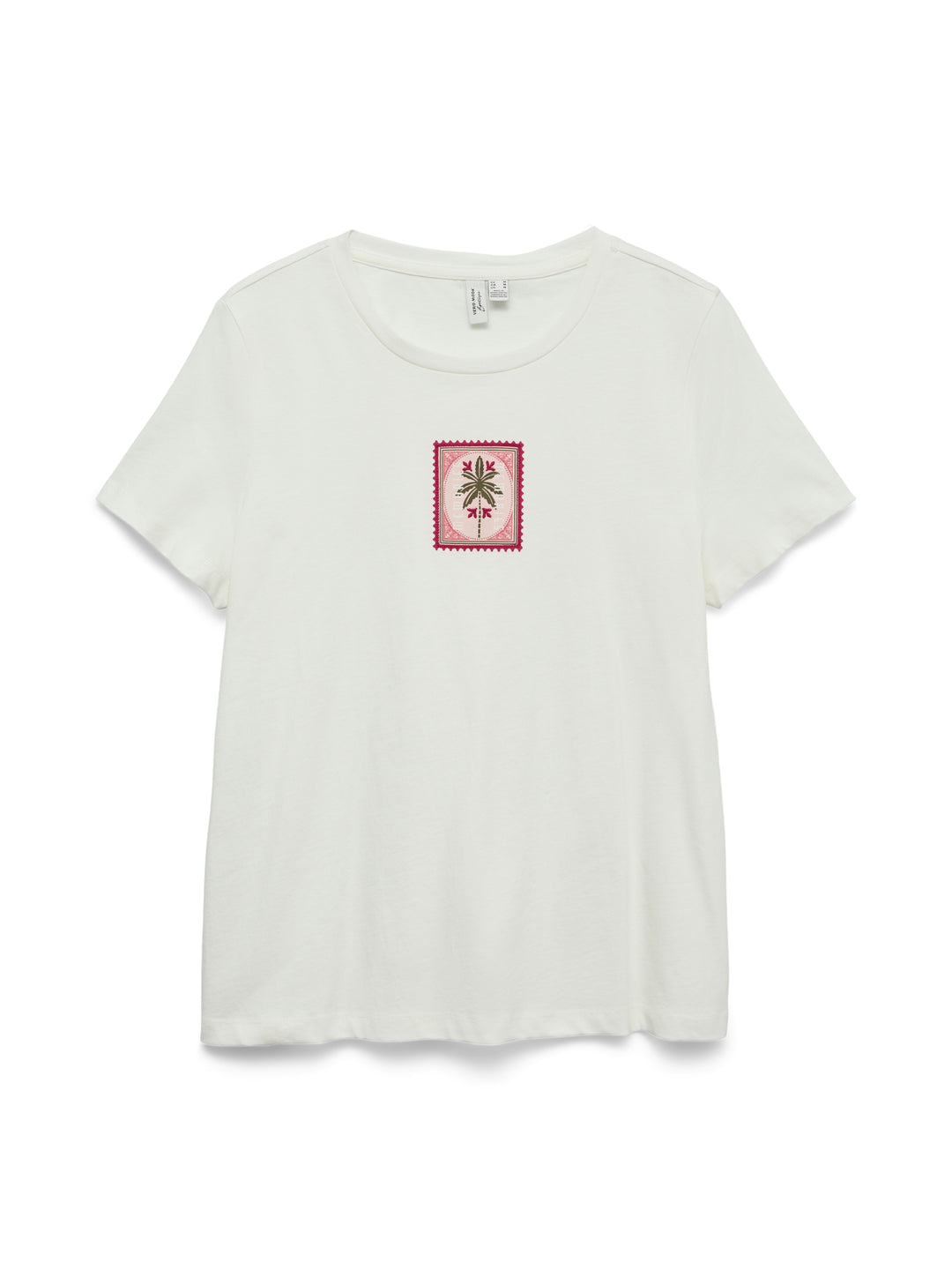 VMJOFIA SS O-NECK T-SHIRT JRS BTQ, Snow White/PATCH 175598001 Bild 1