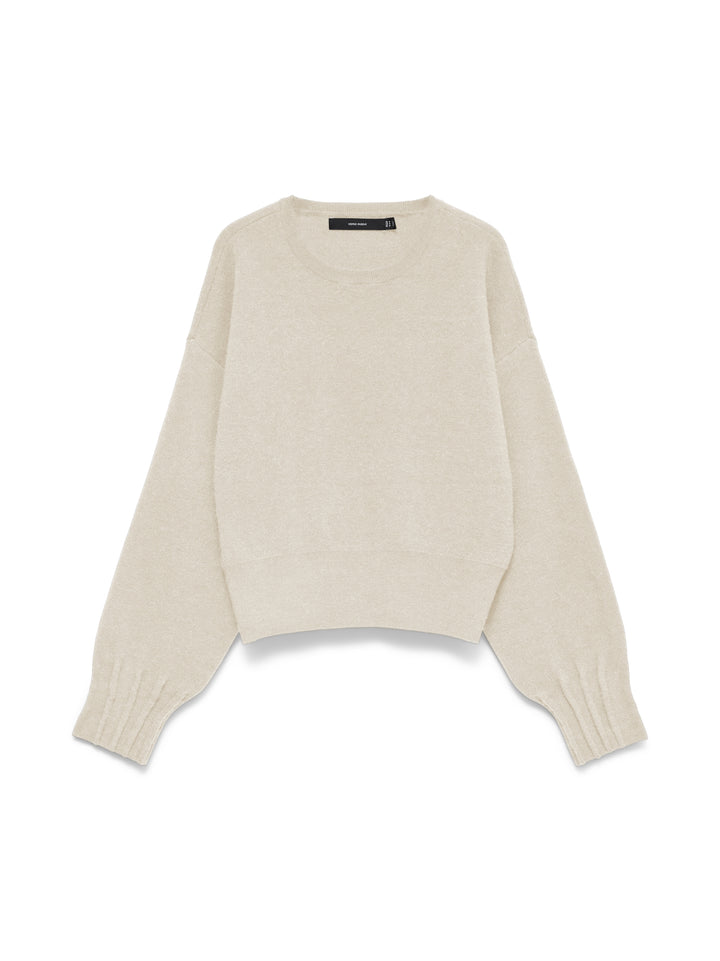 VMKACY LS O-NECK PULLOVER, Birch/MELANGE 222913001 Bild 1