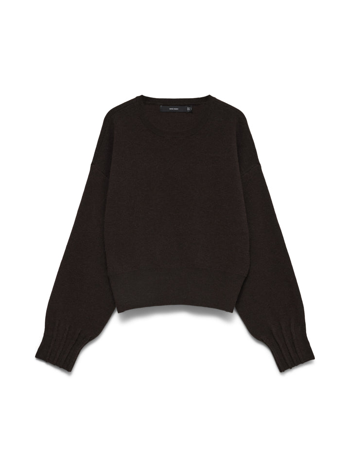 VMKACY LS O-NECK PULLOVER, Chocolate Torte/MELANGE 297957001 Bild 1