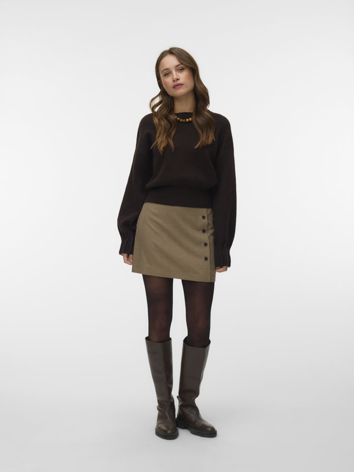 VMKACY LS O-NECK PULLOVER, Chocolate Torte/MELANGE 297957001 Bild 2