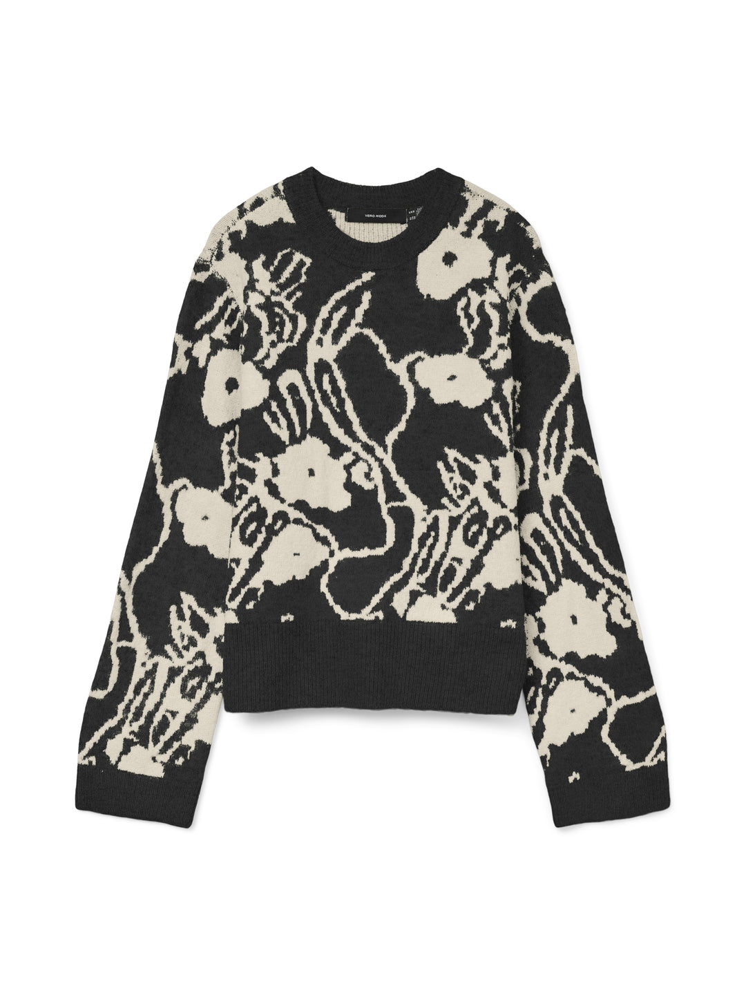 VMKAILA LS O-NECK PULLOVER BOO, Black/W. BIRCH 177868001 Bild 1