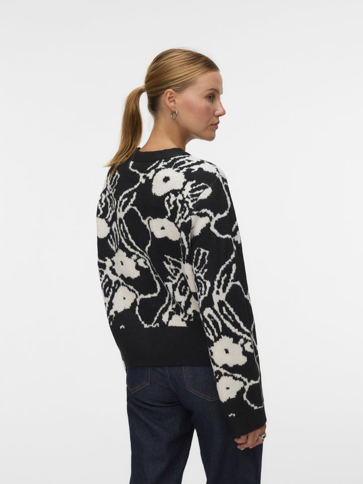 VMKAILA LS O-NECK PULLOVER BOO, Black/W. BIRCH 177868001 Bild 3