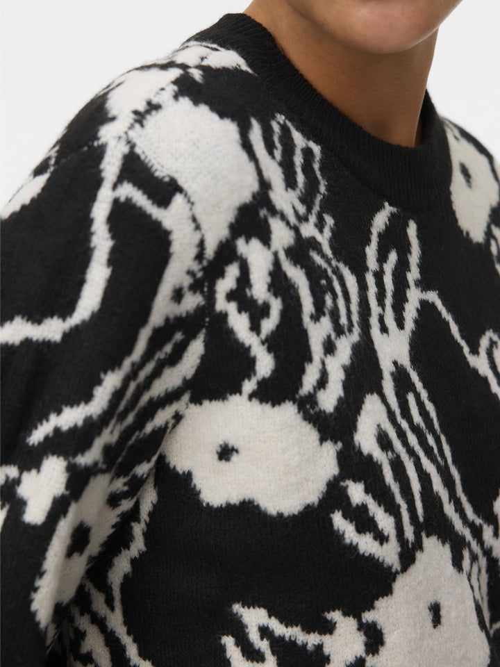 VMKAILA LS O-NECK PULLOVER BOO, Black/W. BIRCH 177868001 Bild 5