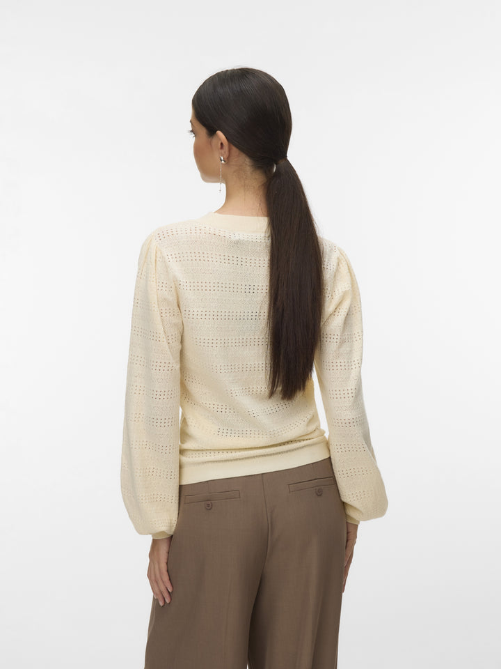 VMLIMONE LS O-NECK PULLOVER BOO, Birch 222913 Bild 3