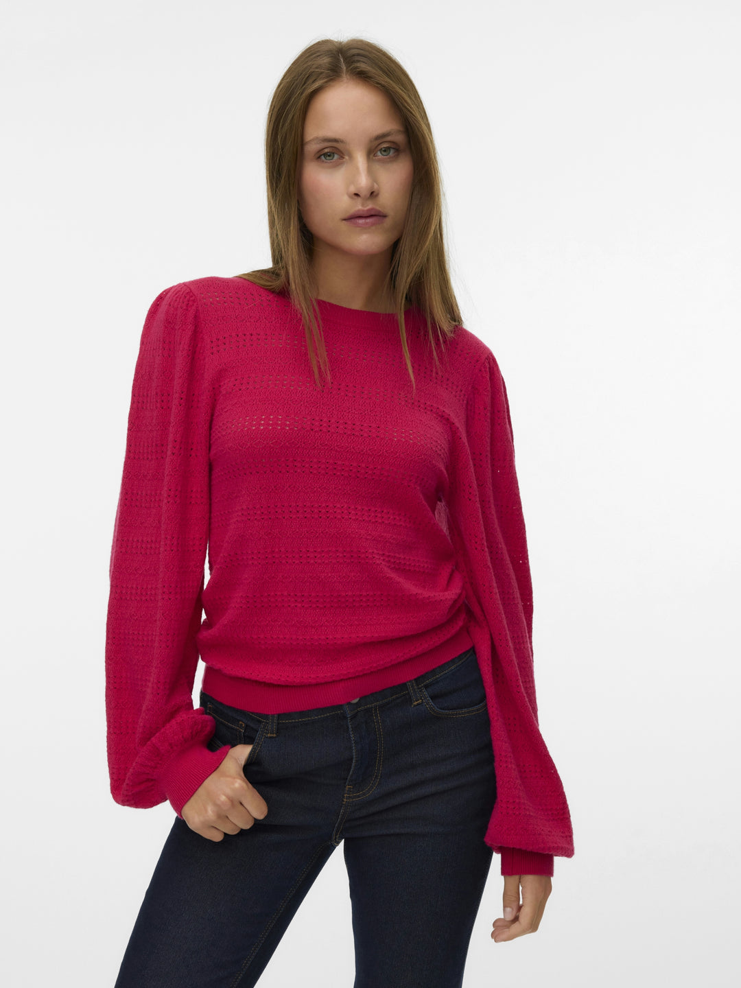 VMLIMONE LS O-NECK PULLOVER BOO, Jazzy 255656 Bild 2