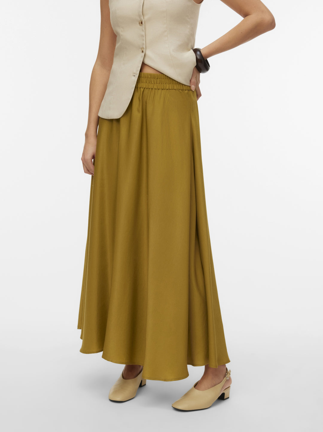 VMMIRA ANKLE SKIRT WVN, Willow 299497 Bild 3