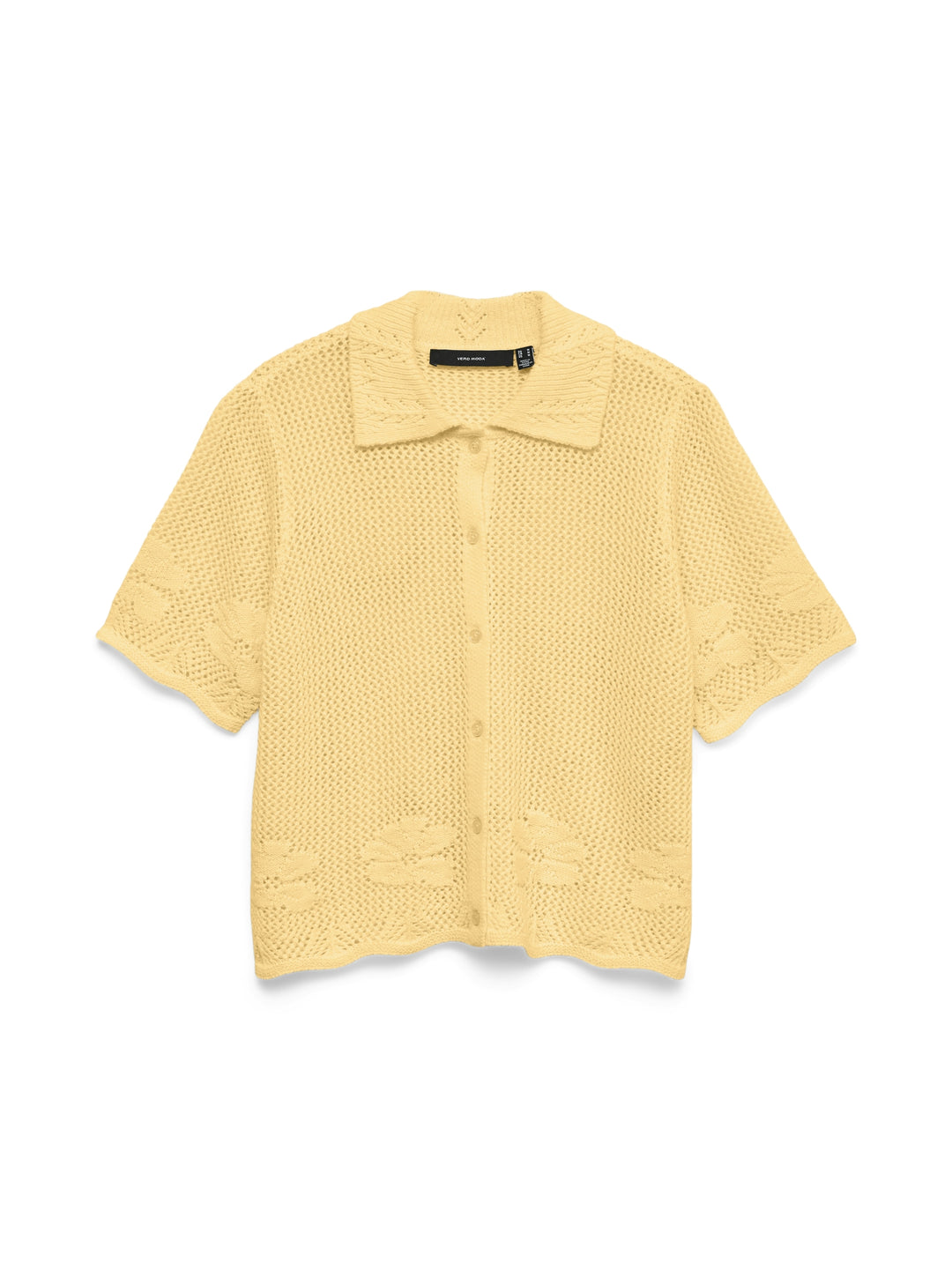 VMMYSTIC BEACH 2/4 POLONECK CARDIGA, Golden Haze 193279 Bild 1