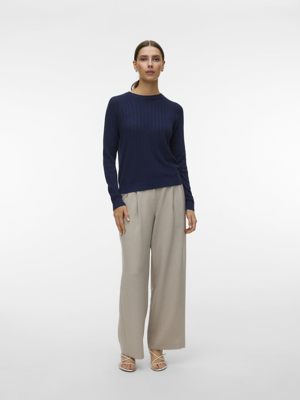 VMNEWLEX POINTELLE LS O-N PULLOVER, Navy Blazer 188780 Bild 2