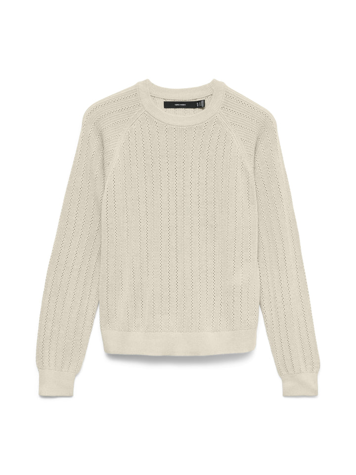 VMNEWLEX POINTELLE LS O-N PULLOVER, Birch 222913 Bild 1