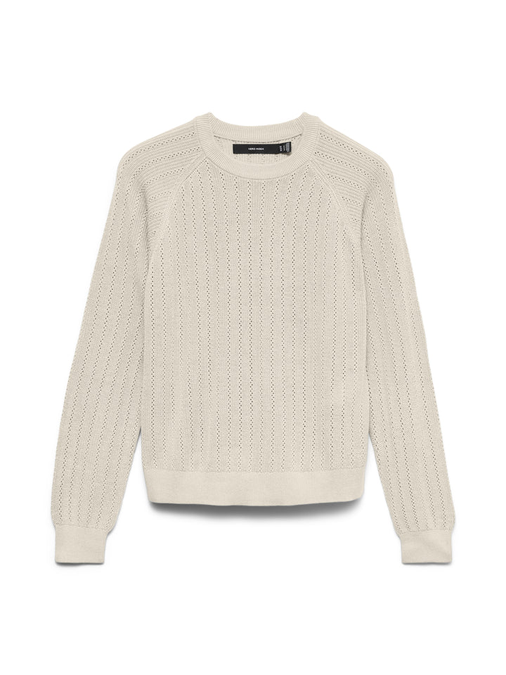 VMNEWLEX POINTELLE LS O-N PULLOVER, Birch 222913 Bild 1