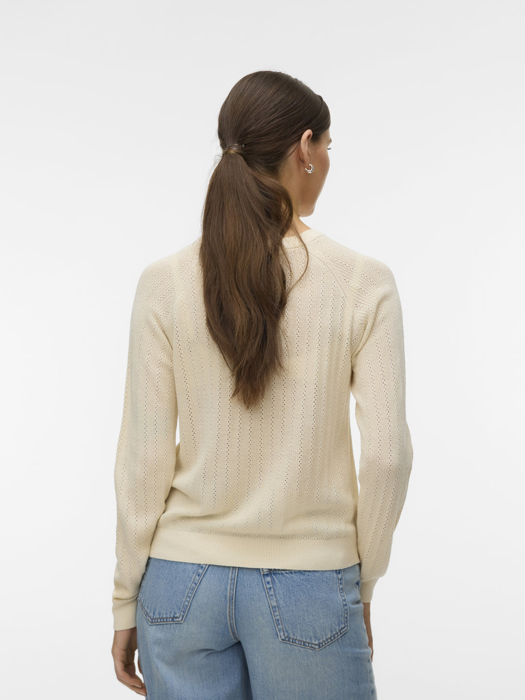 VMNEWLEX POINTELLE LS O-N PULLOVER, Birch 222913 Bild 3