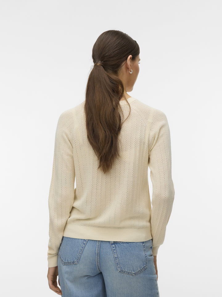 VMNEWLEX POINTELLE LS O-N PULLOVER, Birch 222913 Bild 3