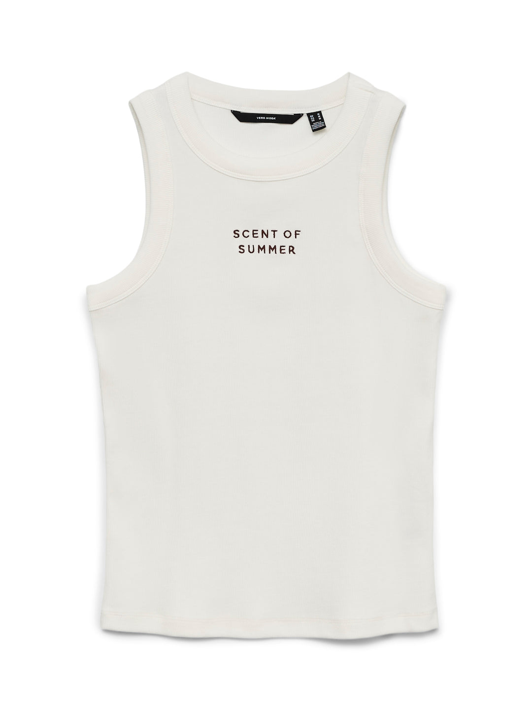 VMNIRA CAISA SL TANK TOP BOX JRS, Snow White/TEXT 175598003 Bild 1