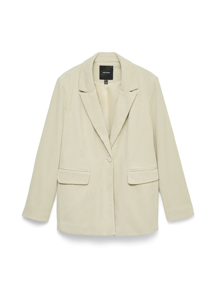 VMNORA LS LOOSE CORDUROY BLAZER, Birch 222913 Bild 1