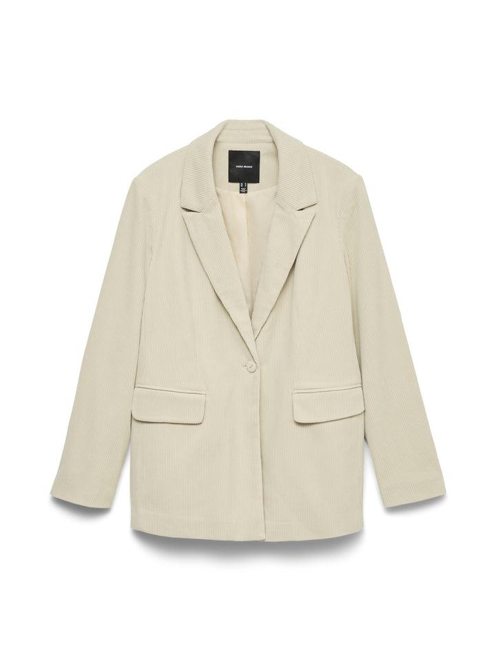 VMNORA LS LOOSE CORDUROY BLAZER, Birch 222913 Bild 1