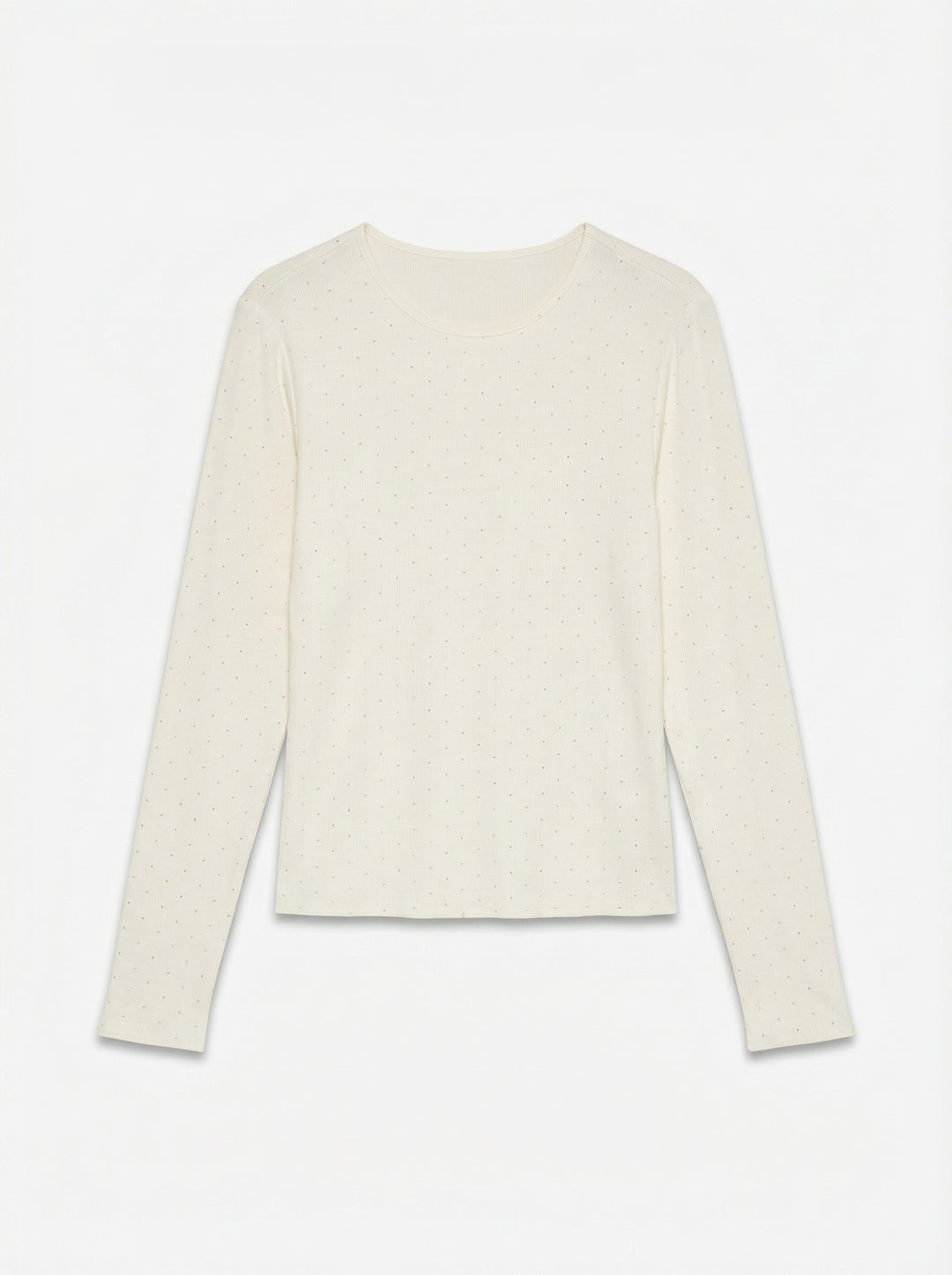 VMNORMA L/S O-NECK TOP JRS BTQ, Birch/SILVER RHINESTONES 222913001 Bild 1