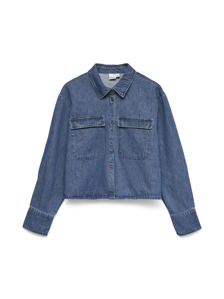 VMPOSEY LS DENIM SHIRT YO387, Medium Blue Denim 178001 Bild 1