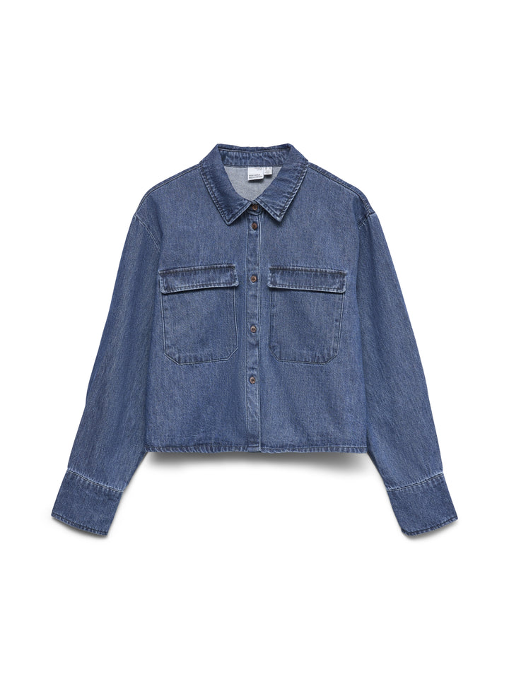 VMPOSEY LS DENIM SHIRT YO387, Medium Blue Denim 178001 Bild 1