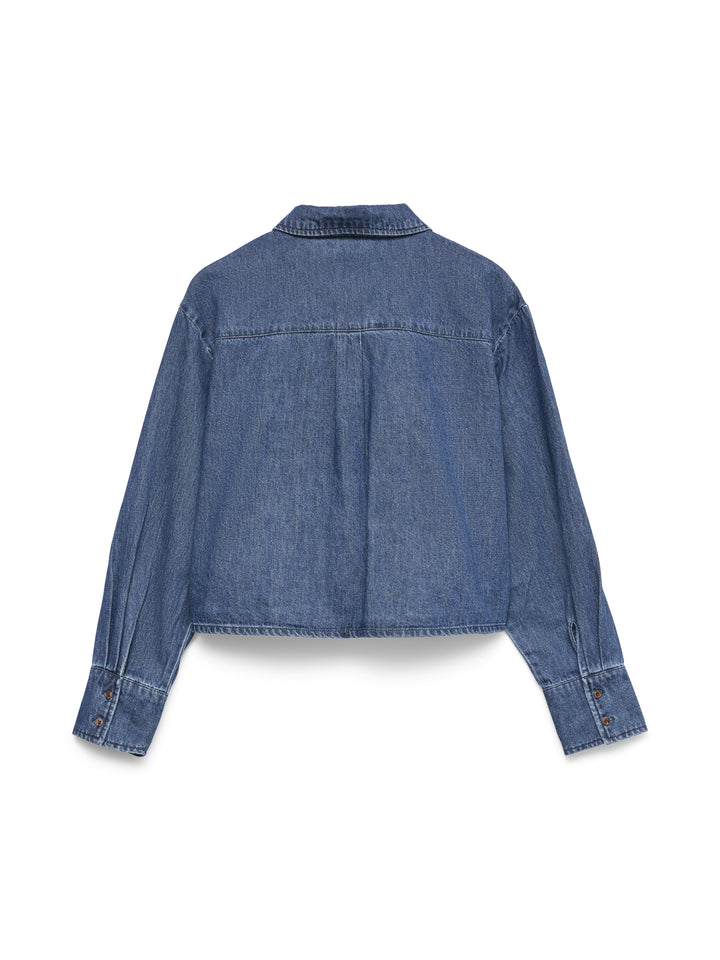 VMPOSEY LS DENIM SHIRT YO387, Medium Blue Denim 178001 Bild 2