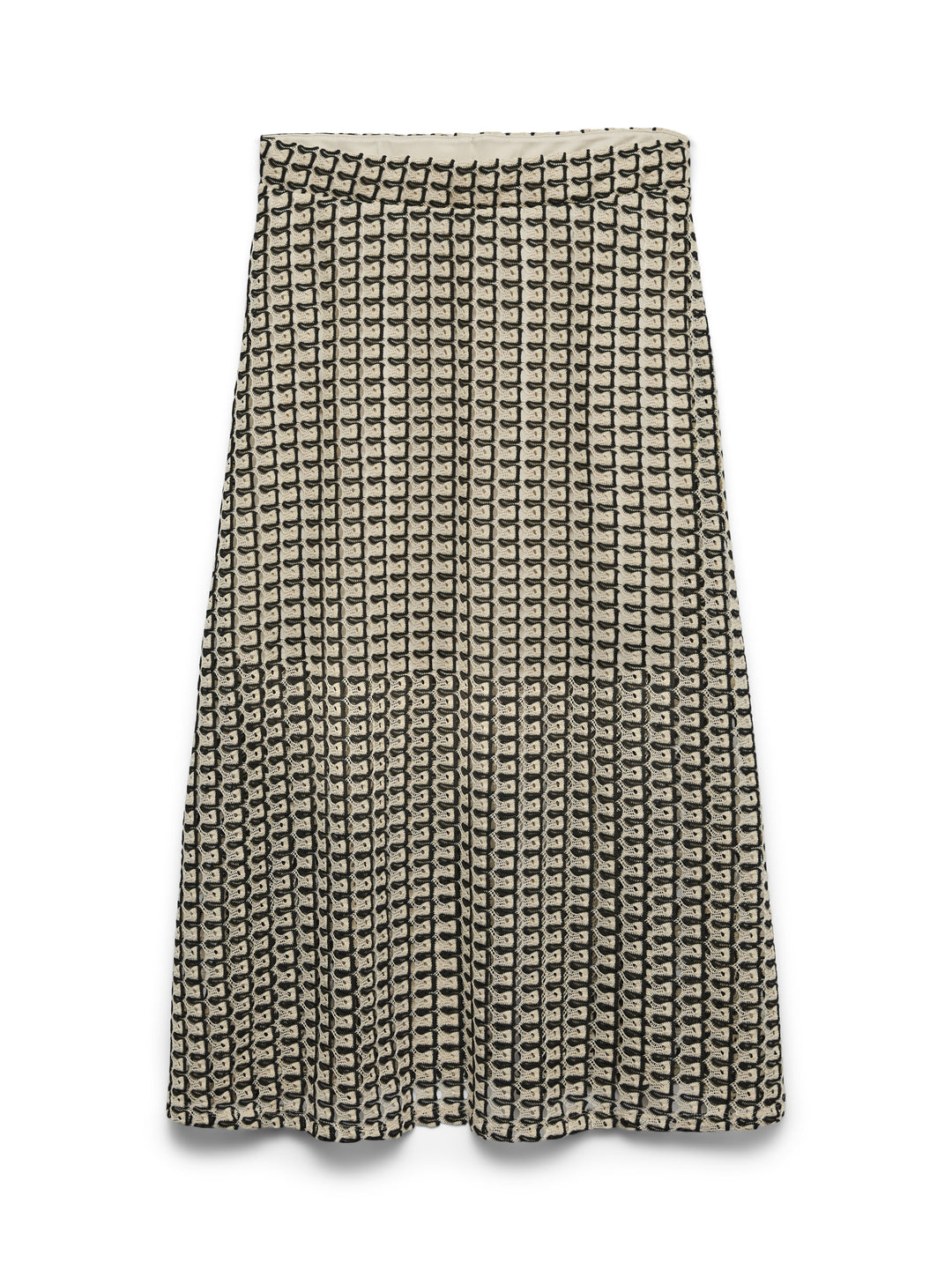 VMROSALIA HW 7/8 A-LINE SKIRT JRS G, Oatmeal/Black 175626001 Bild 1