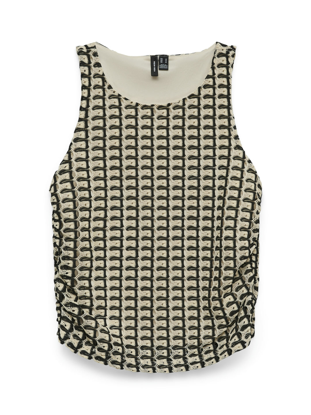 VMROSALIA SL O-NECK SHORT TOP JRS G, Oatmeal/Black 175626001 Bild 1